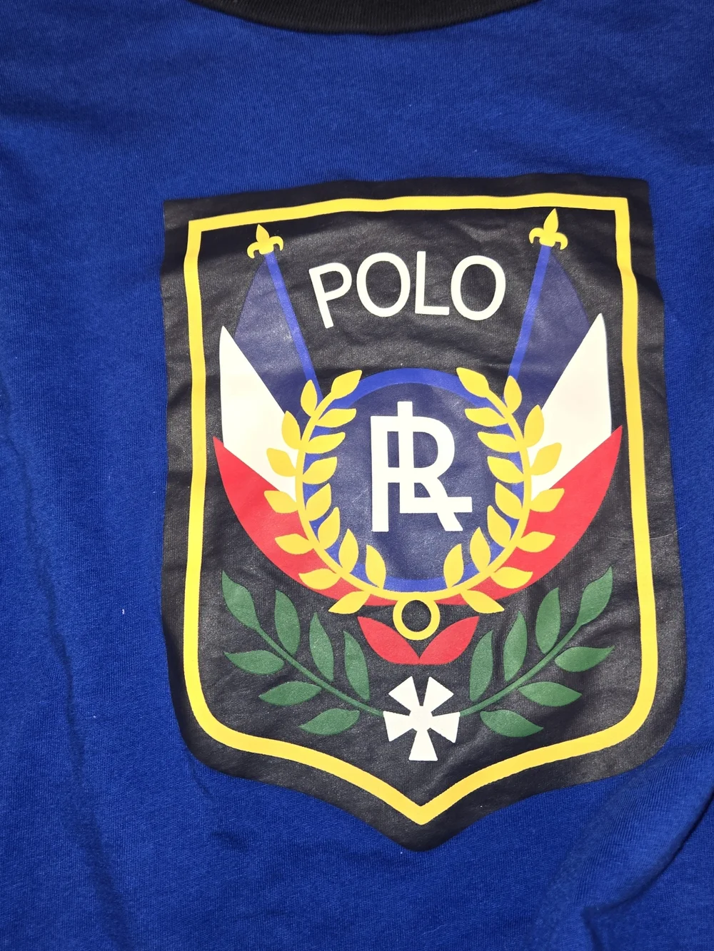 Ralph Lauren Royal Blue Long-Sleeve Polo Crest Tee 14/16